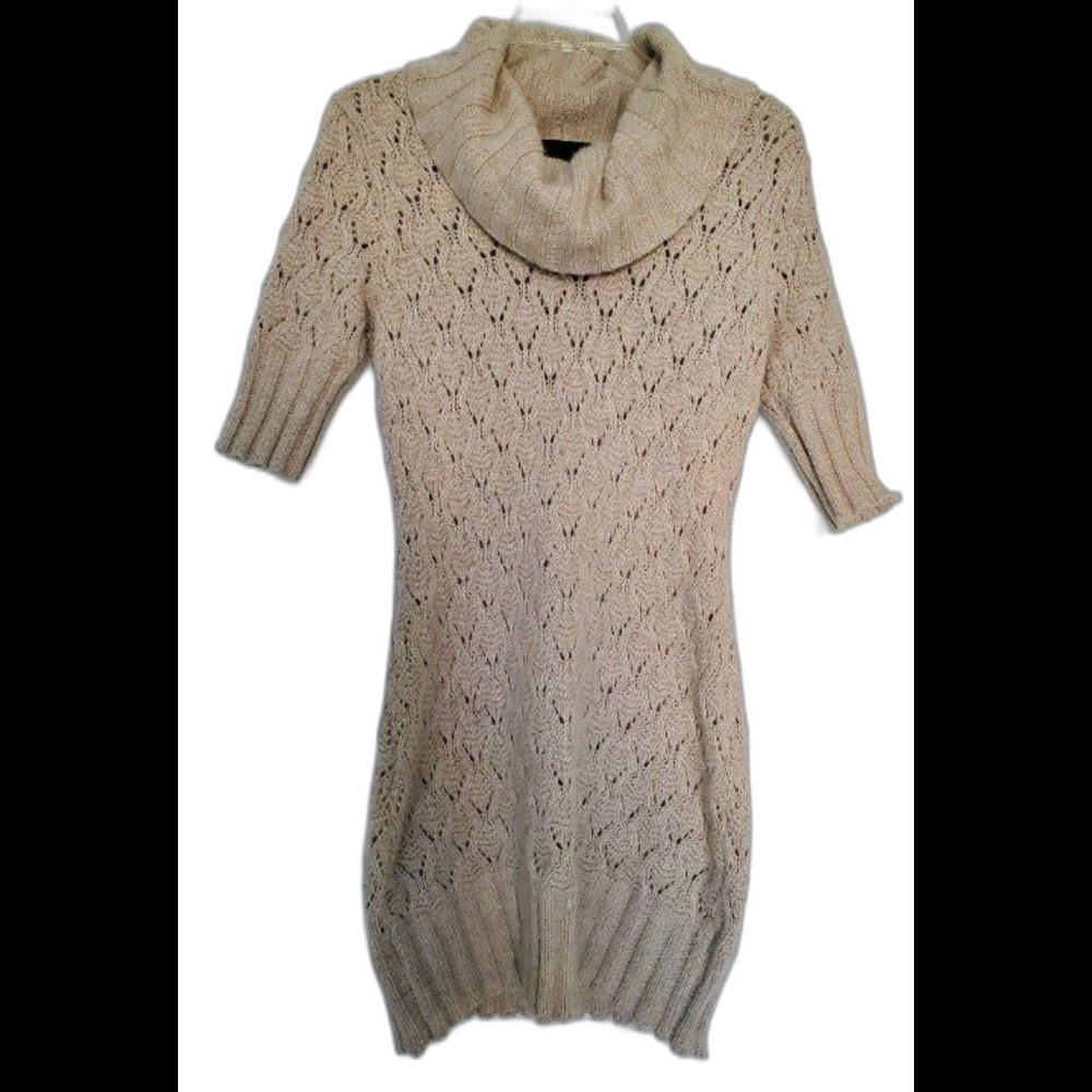 Cynthia Rowley Beige Knit Sweater Dress M New w Tags